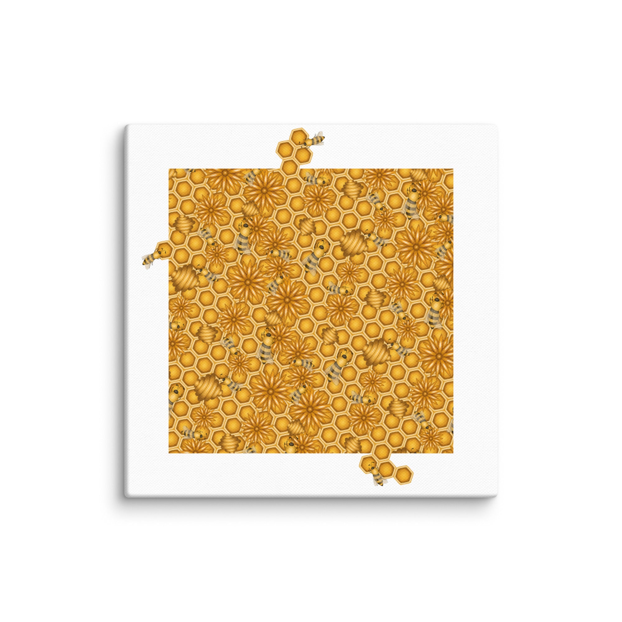 Al-Nahl: Blessing and Harmony artwork — coloured pencil Islamic pattern inspired by Surah an-Nahl, printed on museum-quality canvas.