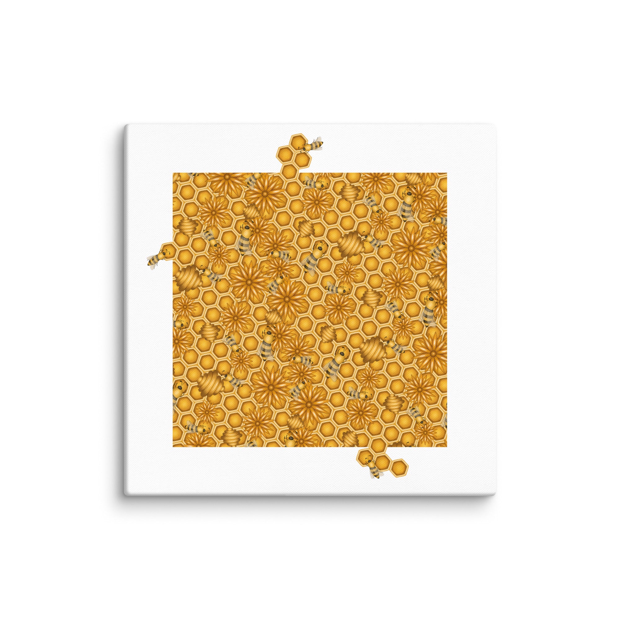 Al-Nahl: Blessing and Harmony artwork — coloured pencil Islamic pattern inspired by Surah an-Nahl, printed on museum-quality canvas.