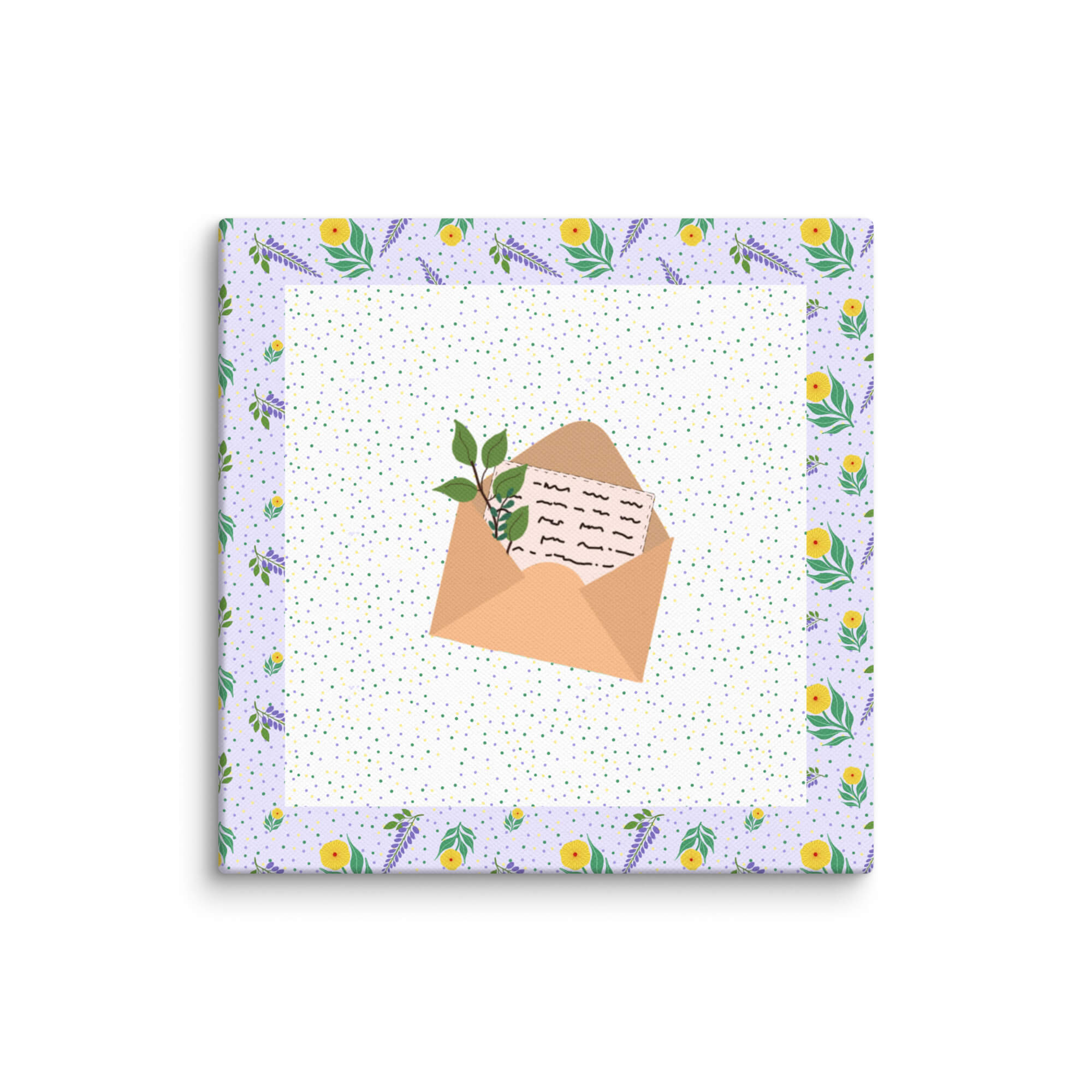 Islamic nursery wall art canvas featuring Suleiman letter illustration inspired by Surah An-Naml