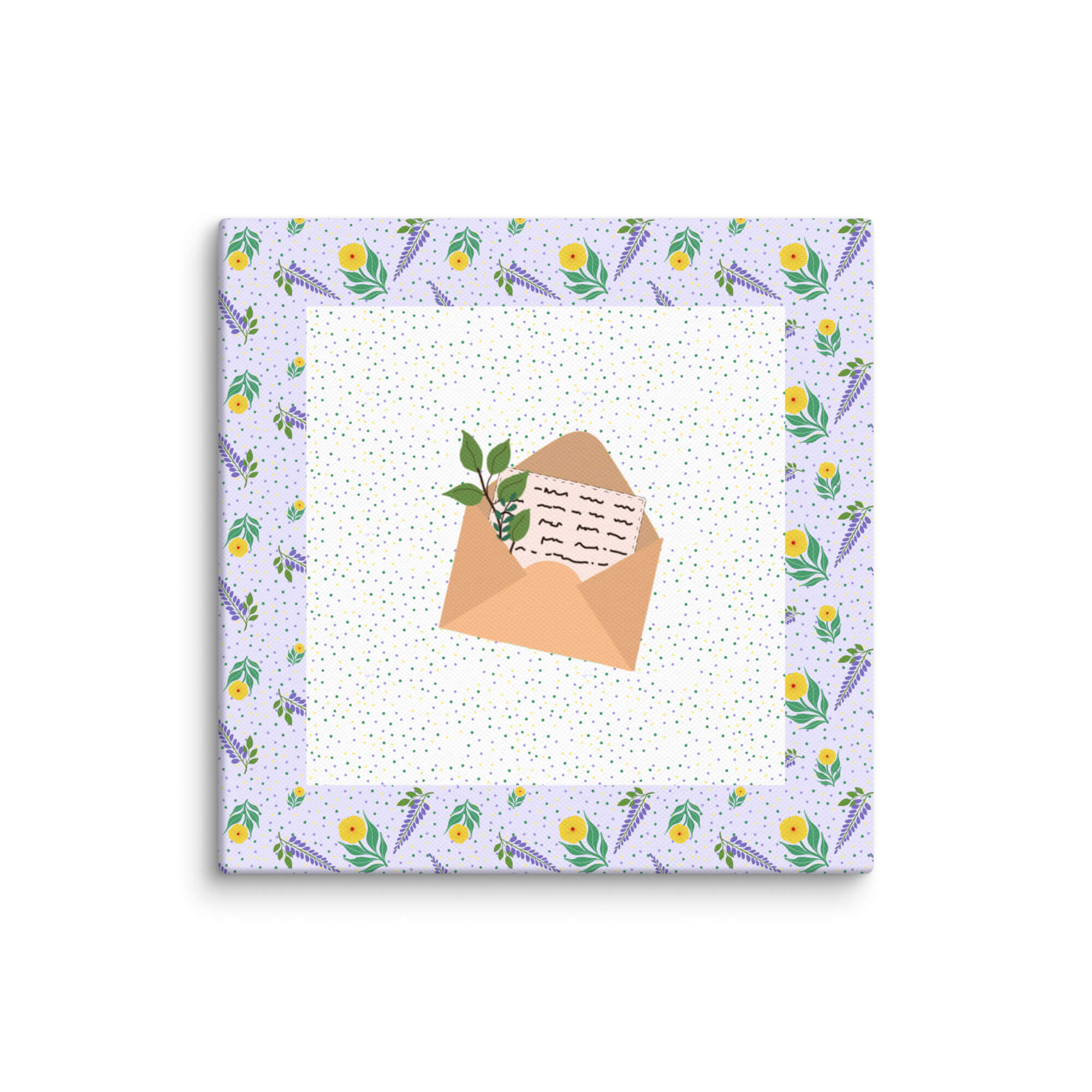 Islamic nursery wall art canvas featuring Suleiman letter illustration inspired by Surah An-Naml