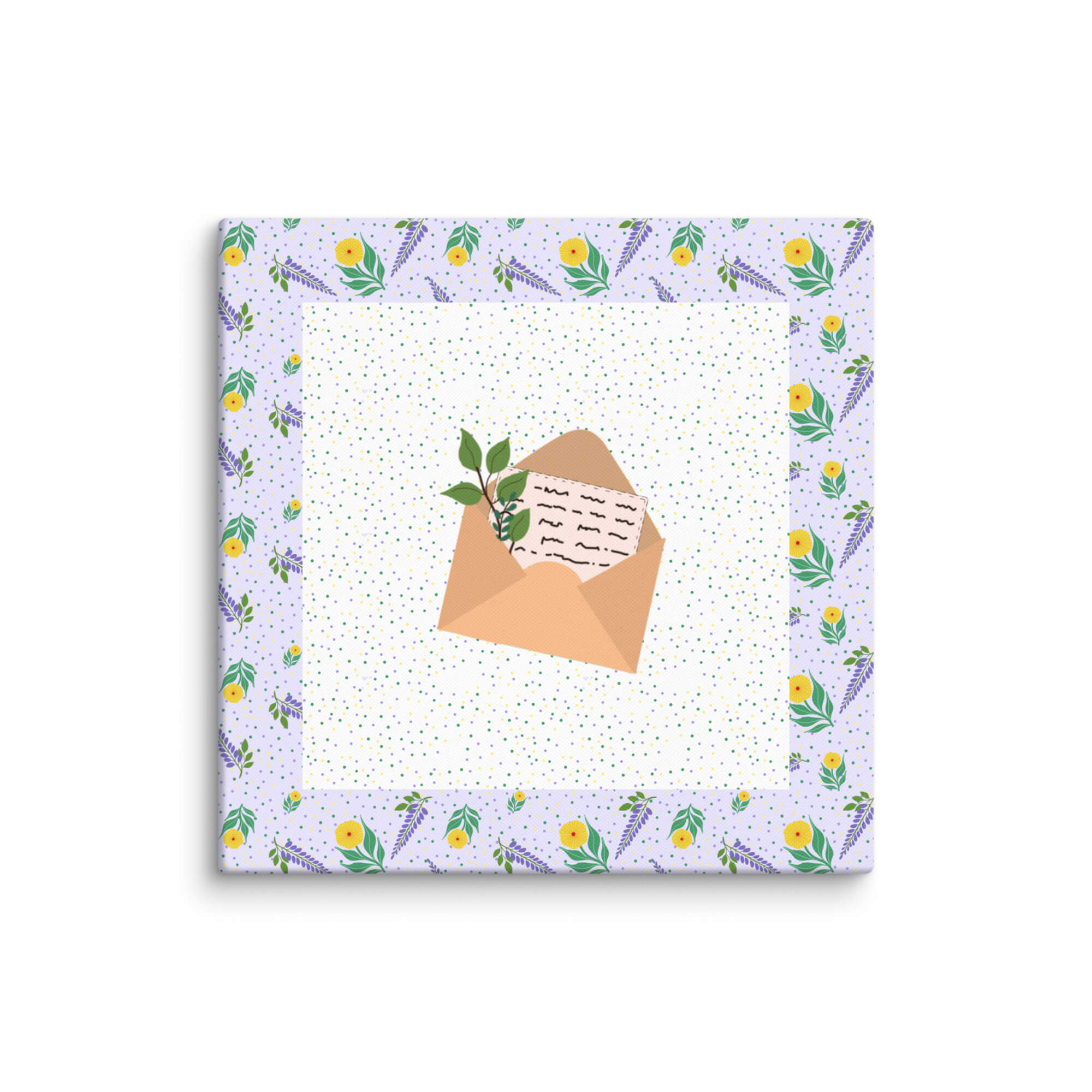 Islamic nursery wall art canvas featuring Suleiman letter illustration inspired by Surah An-Naml